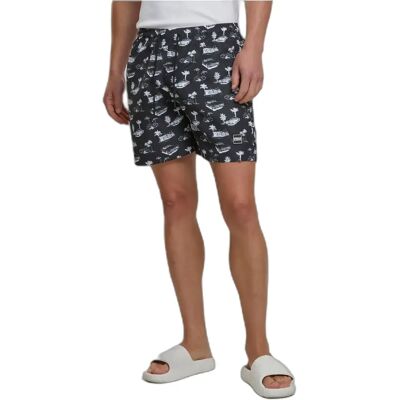 Badehose Urban Classics Pattern Noir L Homme Badehose Urban Classics Pattern Noir L Homme