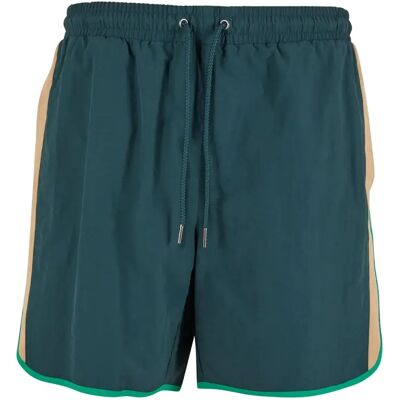 Badehose Urban Classics Retro Look Vert L Homme Badehose Urban Classics Retro Look Vert L Homme