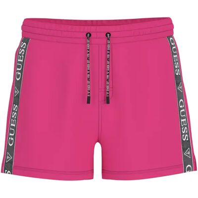 Badehose Guess Logo Tape Rosa L Homme Badehose Guess Logo Tape Rosa L Homme