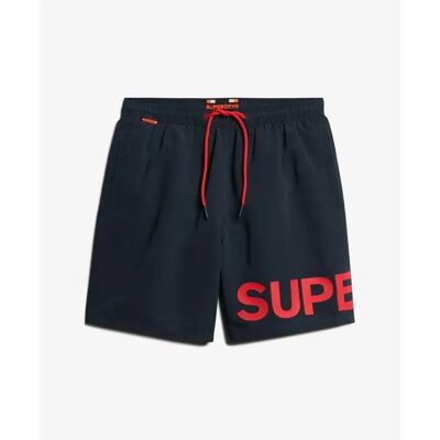 Badeshorts mit Muster Superdry Blau M Homme Badeshorts mit Muster Superdry Blau M Homme