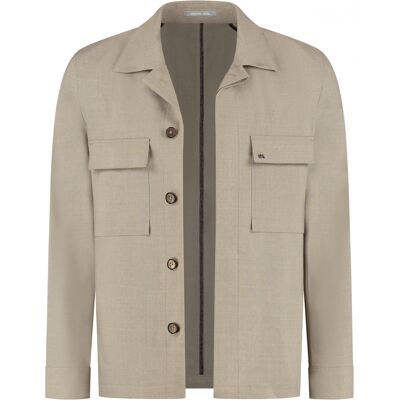 Überhemd Michael Kors Light Travel Beige 102 Homme Überhemd Michael Kors Light Travel Beige 102 Homme
