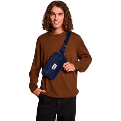 Bauchtasche Hindbag Harry velours Bleu 24x14x2 cm Mixte Bauchtasche Hindbag Harry velours Bleu 24x14x2 cm Mixte