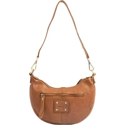 Abnehmbarer Schultertasche mit Karabinern aus Leder für Frauen Matties Bags Young Marron TU Femme Abnehmbarer Schultertasche mit Karabinern aus Leder für Frauen Matties Bags Young Marron TU Femme