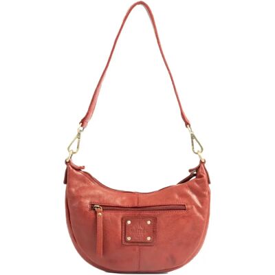 Abnehmbarer Schultertasche mit Karabinern aus Leder für Frauen Matties Bags Young Rouge TU Femme Abnehmbarer Schultertasche mit Karabinern aus Leder für Frauen Matties Bags Young Rouge TU Femme