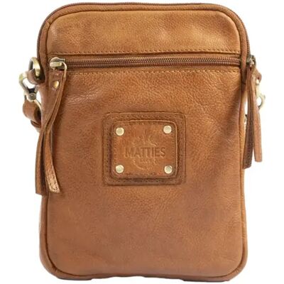 Höhenverstellbare Schultertasche aus Leder für Frauen Matties Bags Young Marron TU Femme Höhenverstellbare Schultertasche aus Leder für Frauen Matties Bags Young Marron TU Femme