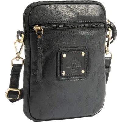 Höhenverstellbare Schultertasche aus Leder für Frauen Matties Bags Young Noir TU Femme Höhenverstellbare Schultertasche aus Leder für Frauen Matties Bags Young Noir TU Femme