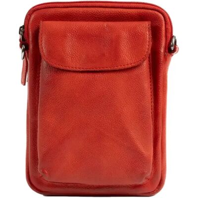 Höhenverstellbare Schultertasche aus Leder für Frauen Matties Bags Young Rouge TU Femme Höhenverstellbare Schultertasche aus Leder für Frauen Matties Bags Young Rouge TU Femme