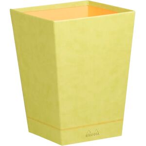 Papierkorb aus italienischem Kunstleder Rhodia Rhodiarama Vert 27x27x32 cm Mixte Papierkorb aus italienischem Kunstleder Rhodia Rhodiarama Vert 27x27x32 cm Mixte