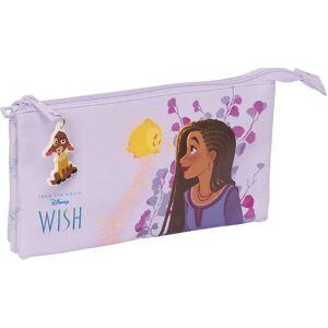 Dreifaches Etui, Mädchen Safta Disney Wish Violet 12,5x5,5x19,5 cm Femme Dreifaches Etui, Mädchen Safta Disney Wish Violet 12,5x5,5x19,5 cm Femme