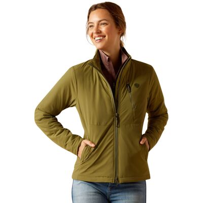 Damen Reitjacke isoliert mit durchgehendem Reißverschluss Ariat Rion StretchShell Grün M Femme Damen Reitjacke isoliert mit durchgehendem Reißverschluss Ariat Rion StretchShell Grün M Femme