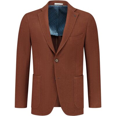 Gestreifter strukturierter Blazer Michael Kors Braun 25 Homme Gestreifter strukturierter Blazer Michael Kors Braun 25 Homme