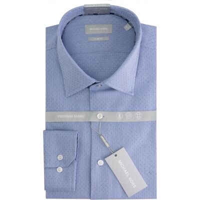Rechteckige 2-fach Falte Hemd Michael Kors réctangle Modern Blau 37 Homme Rechteckige 2-fach Falte Hemd Michael Kors réctangle Modern Blau 37 Homme