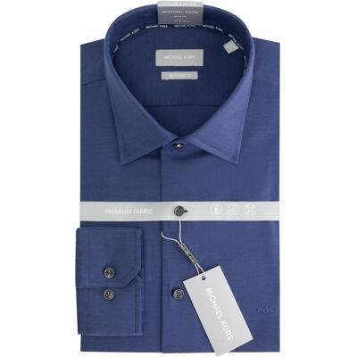 2-fach Hemd Michael Kors Solid Modern Blau 39 Homme 2-fach Hemd Michael Kors Solid Modern Blau 39 Homme