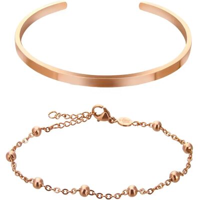 Set aus 2 Armbändern für Frauen Amelia Parker Rustle Doré TU Femme Set aus 2 Armbändern für Frauen Amelia Parker Rustle Doré TU Femme