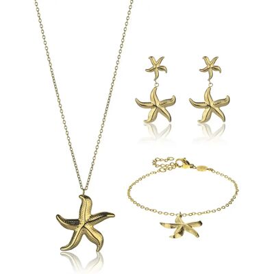 Damenschmuckset Amelia Parker Marela (x3) Doré 45/6 cm Femme Damenschmuckset Amelia Parker Marela (x3) Doré 45/6 cm Femme