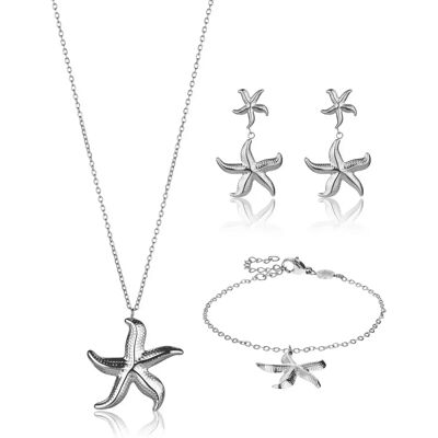 Damenschmuckset Amelia Parker Marela (x3) Argenté 45/6 cm Femme Damenschmuckset Amelia Parker Marela (x3) Argenté 45/6 cm Femme