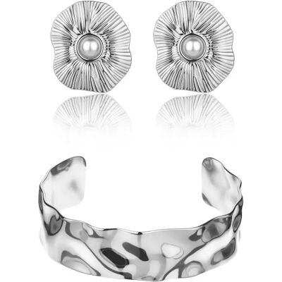 Damenschmuckset Amelia Parker Zephyra (x2) Argenté 60 mm Femme Damenschmuckset Amelia Parker Zephyra (x2) Argenté 60 mm Femme