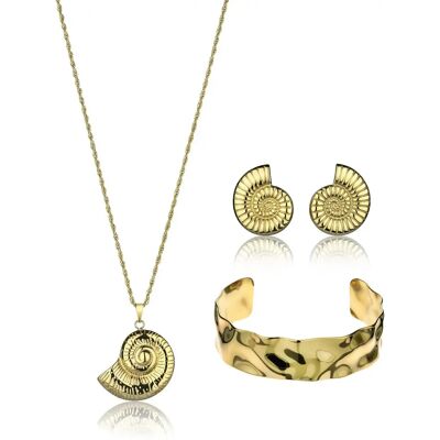 Damenschmuckset Amelia Parker AquaNest (x3) Doré 45/6 cm Femme Damenschmuckset Amelia Parker AquaNest (x3) Doré 45/6 cm Femme