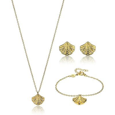 Damenschmuckset Amelia Parker CoralCove (x3) Doré 45/6 cm Femme Damenschmuckset Amelia Parker CoralCove (x3) Doré 45/6 cm Femme