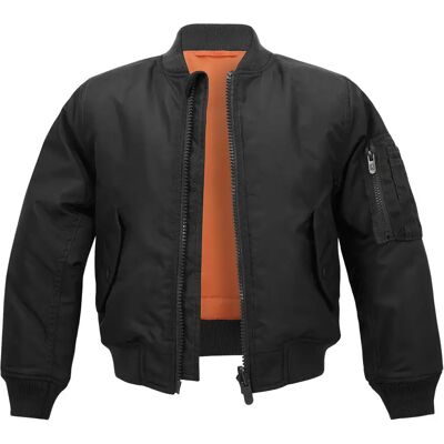 Kinderjacke Brandit MA1 Noir 15/16 ans Mixte Kinderjacke Brandit MA1 Noir 15/16 ans Mixte