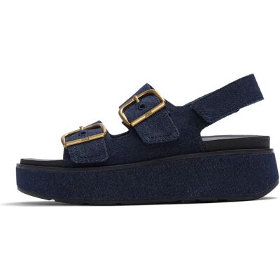 Frau Riemensandaletten mit Keilabsatz FitFlop Gen-FF Max Bleu 39 Femme Frau Riemensandaletten mit Keilabsatz FitFlop Gen-FF Max Bleu 39 Femme