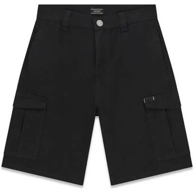 Kurze Cargo-Hose aus steifem Popeline für Kinder Guess GMD Noir 10 ans Homme Kurze Cargo-Hose aus steifem Popeline für Kinder Guess GMD Noir 10 ans Homme