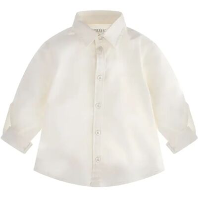 Langarmhemd aus Biber für Babys Guess Blanc 3/6 mois Mixte Langarmhemd aus Biber für Babys Guess Blanc 3/6 mois Mixte