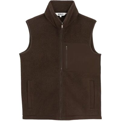Leichte ärmellose Sherpa-Weste mit Brusttasche Aigle T-Kit Marron XS Homme Leichte ärmellose Sherpa-Weste mit Brusttasche Aigle T-Kit Marron XS Homme