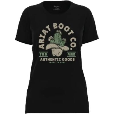 T-Shirt Ariat Cacti Cowboy Noir L Femme T-Shirt Ariat Cacti Cowboy Noir L Femme