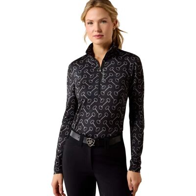 Reittrikot langarm Damen Ariat LunaVeil Noir L Femme Reittrikot langarm Damen Ariat LunaVeil Noir L Femme