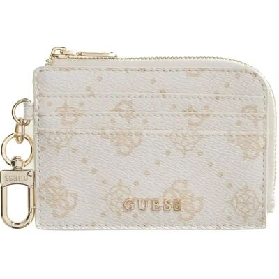 Reißverschlusstasche für Kreditkarten Damen Guess Emelie Logo Blanc TU Femme Reißverschlusstasche für Kreditkarten Damen Guess Emelie Logo Blanc TU Femme