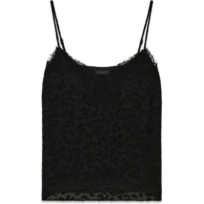 Spitzentop, Damen Guess Danielle Noir M Femme Spitzentop, Damen Guess Danielle Noir M Femme