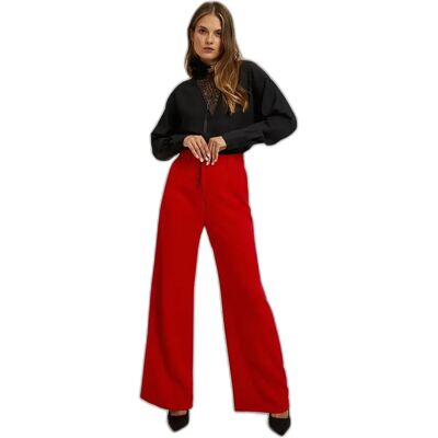 Damenhosen Moodo Z-SP-4527 Rouge L Femme Damenhosen Moodo Z-SP-4527 Rouge L Femme