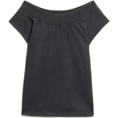 Schulterfreies T-Shirt Superdry Athletic Essentials Grau 2XS Femme Schulterfreies T-Shirt Superdry Athletic Essentials Grau 2XS Femme