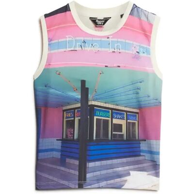 Damen-Top Superdry Sub Print Bunt S Femme Damen-Top Superdry Sub Print Bunt S Femme