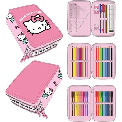 Federmäppchen Cerda Hello Kitty triple pencil Multicolore 12,5x19,5x4,5 cm Mixte Federmäppchen Cerda Hello Kitty triple pencil Multicolore 12,5x19,5x4,5 cm Mixte