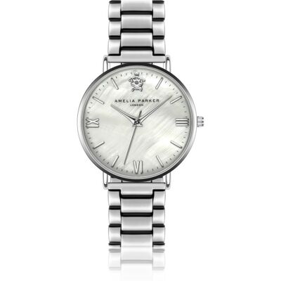 Damenuhr Amelia Parker Oyster Silber 18x18 mm Femme Damenuhr Amelia Parker Oyster Silber 18x18 mm Femme
