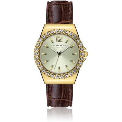 Damenuhr Clare Moss Kensington Marron 36 mm Femme Damenuhr Clare Moss Kensington Marron 36 mm Femme