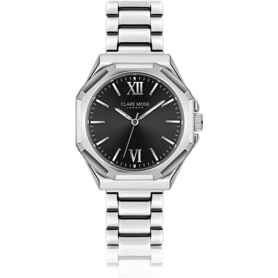 Damenuhr Clare Moss Porter Link Argenté 38 mm Femme Damenuhr Clare Moss Porter Link Argenté 38 mm Femme