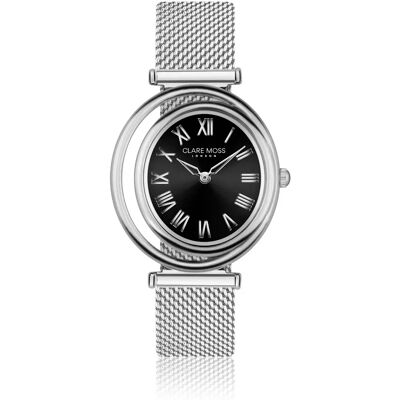Damenuhr Clare Moss Clare Petite Mesh Argenté 34 mm Femme Damenuhr Clare Moss Clare Petite Mesh Argenté 34 mm Femme