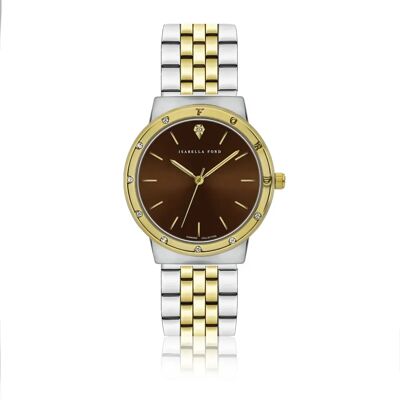 Damenuhr Isabella Ford Capucine Doré 36x40 mm Femme Damenuhr Isabella Ford Capucine Doré 36x40 mm Femme
