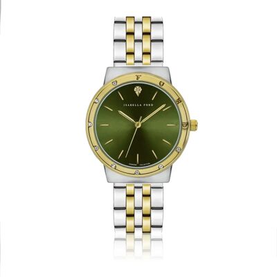Damenuhr Isabella Ford Olympe Link Doré 36x40 mm Femme Damenuhr Isabella Ford Olympe Link Doré 36x40 mm Femme
