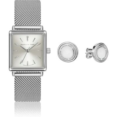 Damenuhr Isabella Ford Morgane Gris 18x18 mm Femme Damenuhr Isabella Ford Morgane Gris 18x18 mm Femme