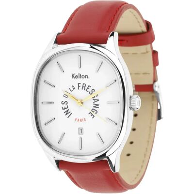 Uhr Kelton x Ines de la Fressange Paris Blanc 35x40 mm Mixte Uhr Kelton x Ines de la Fressange Paris Blanc 35x40 mm Mixte