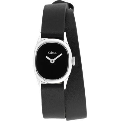Damenuhr Kelton New Minicolo Noir 15/18 mm Femme Damenuhr Kelton New Minicolo Noir 15/18 mm Femme