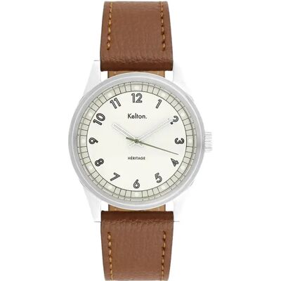 Uhr Kelton New Héritage Marron 38 mm Mixte Uhr Kelton New Héritage Marron 38 mm Mixte