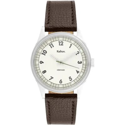 Uhr Kelton New Héritage Marron 38 mm Mixte Uhr Kelton New Héritage Marron 38 mm Mixte