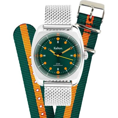 Uhr mit Armband Kelton RC2 Vert 38 mm Homme Uhr mit Armband Kelton RC2 Vert 38 mm Homme