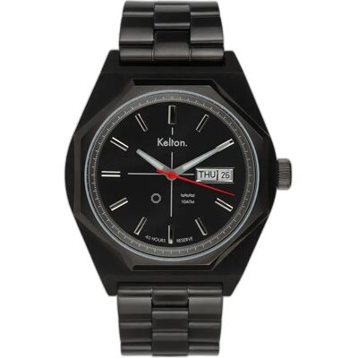 Uhr Kelton Octogone Noir 40 mm Homme Uhr Kelton Octogone Noir 40 mm Homme