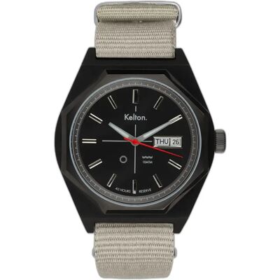 Uhr Kelton Octogone Noir 40 mm Homme Uhr Kelton Octogone Noir 40 mm Homme